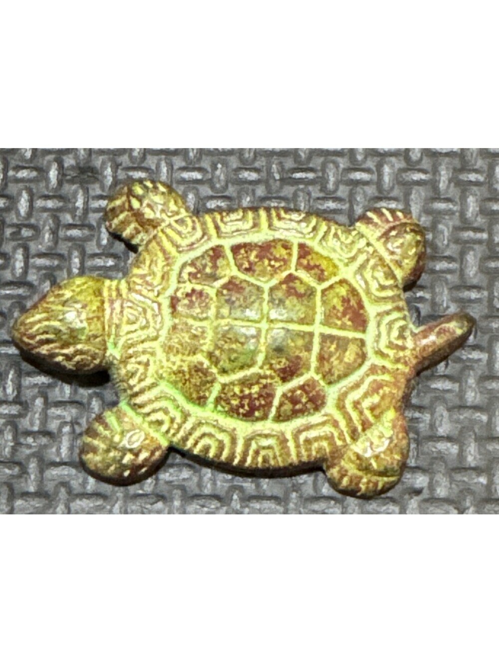 Brass Turtle Tortoise Faux Verdigris Feng Shui Miniature Garden Accent Figurine